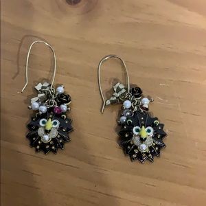 Betsey Johnson lion head earrings